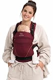 manduca XT Baby Carrier   Porte Bebe   Siège ajustable, s'étend du nouveau né au tout petit   Porte bébé avec 3 options de portage, denimberry