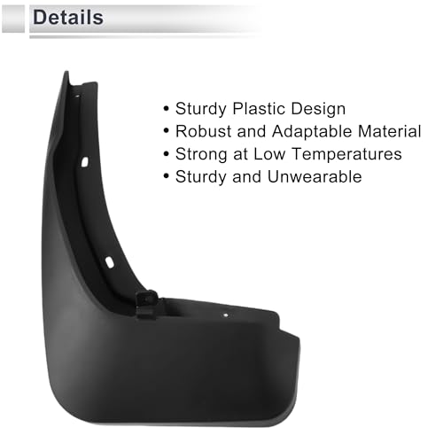 Image of X AUTOHAUX 1set Front and Rear Mud Flaps Splash Guards Mud Guards for Audi Q7 2016-2019 W /Mount Accessories