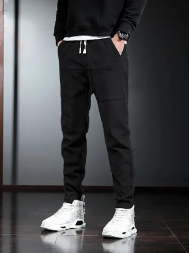Image of Track Pant for Men || Track Pants || Plain Track Pant (Rib-Trackpant)
