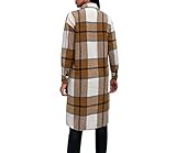 VAEVEN Cortavientos para mujer, cuello de solapa de un solo pecho, manga larga, fibra de poliéster, invierno, cálido, senderismo al aire libre (Color : Yellow, Size : S)