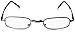 Gunmetal Folding Reading Glasses - Extra Clear Vision (Includes - Case, Cleaning Cloth and Cord) +2.00