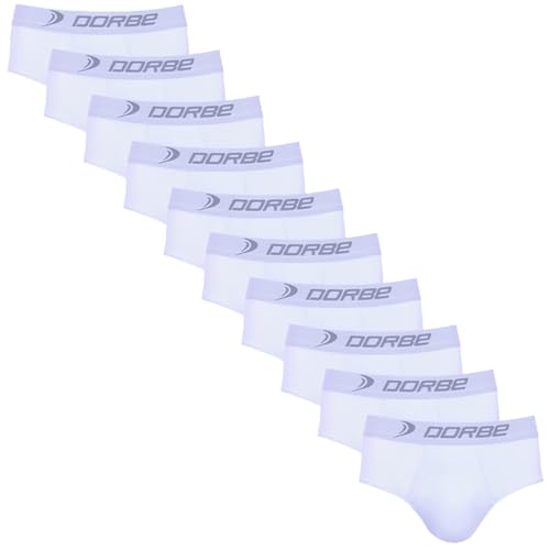 Kit 10 Cuecas Slip 100% Algodão Dorbe Original Masculina Cueca Tradicional Cavada Masculino Adulto M
