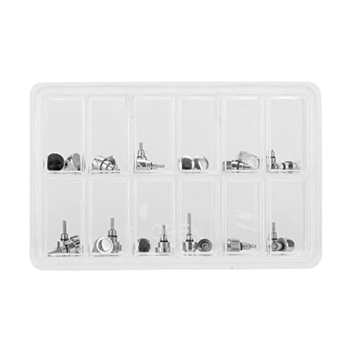 Agatige 24PCS Watch Push Buttons Assorted Kit, 12 Types Stainless Steel Watch Push Press Button Watchmaker Repairing Tool Accessory for Watchmakers and DIY Hobbyists by Agatige - Used condition - US$18.90