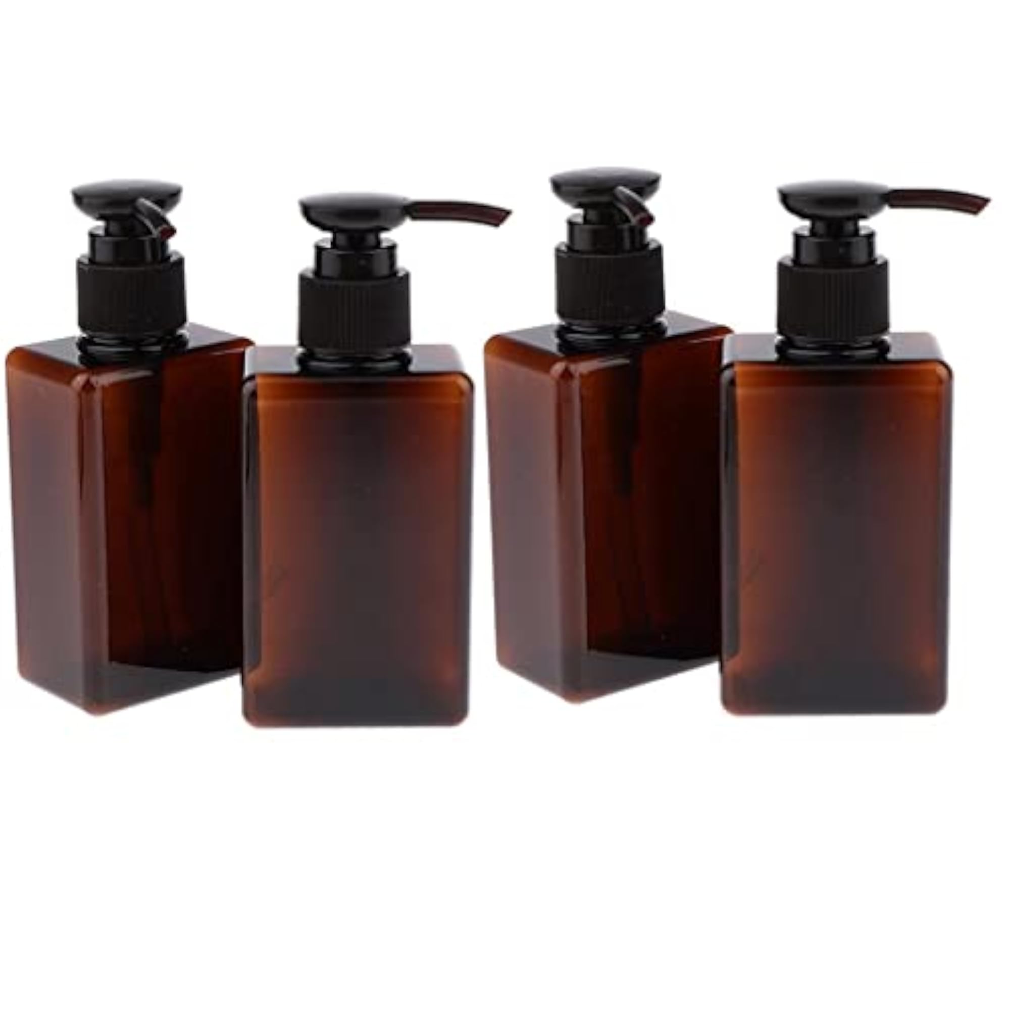 4Pcs Empty PET Shampoo Soap Conditioner Pump Bottles 150mL Containers