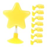 [FIXOSHEE] 8個ヘルメットチャーム トッパー 可愛い揺れる星 オーナメント バイク 自転車 スクーター用 アクセサリー 春の装飾 なスプリング取付