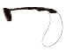 Fly Ties - Fly Fishing Line Sunglass Retainer/Strap - Light Weight, Waterproof, Multiply Color and Size Options (Large, Black)