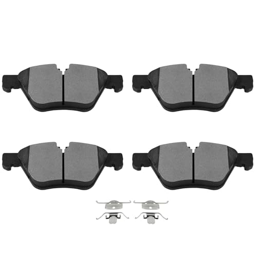 Image of SCITOO D1504-8705 Disc Brake Pads Set Front Semi-Metal Brake Pad w /Hardware | 2012-2016 For BMW For 528i 2.0L,2011 For 528i 3.0L,2012-2016 For 528i xDrive 2.0L