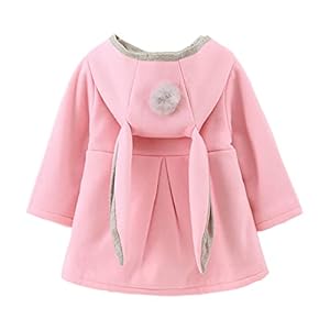 Baby Girl’s Toddler Kids Fall Winter Coat Jacket Outerwear Ears Hood Hoodie