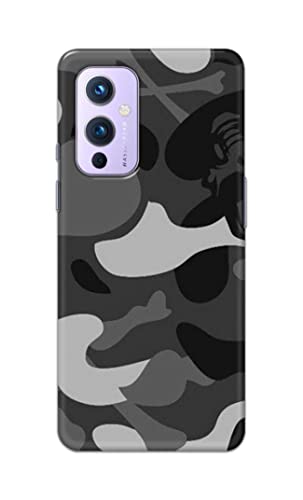 Image of Printed Hard Back Cover Case for OnePlus 9 Back Cover (Army Pattern) -1302