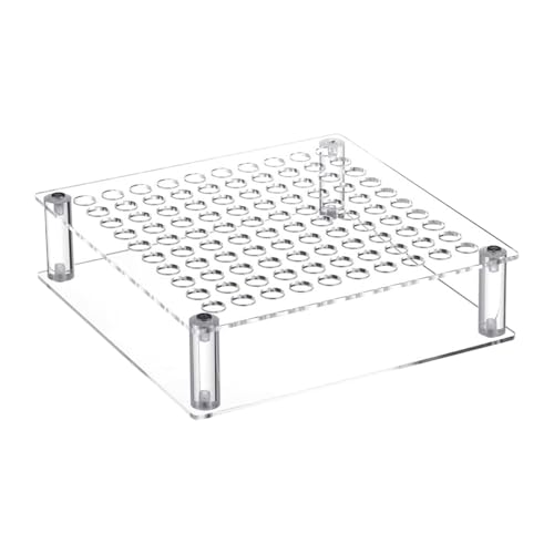 Soporte para pinceles de lápices | Estante de exhibición de acrílico para escritorio de 100 agujeros, soporte de almacenamiento de pinceles de gran capacidad para dormitorio, estudio, estantería, mesa
