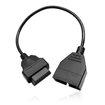 KEVWR OBD1 12 Pins to OBD2 16 Pins Diagnostic Tool GM Adapter Scanner Cable Connector OBD2 to OBD1 Compatible with GM