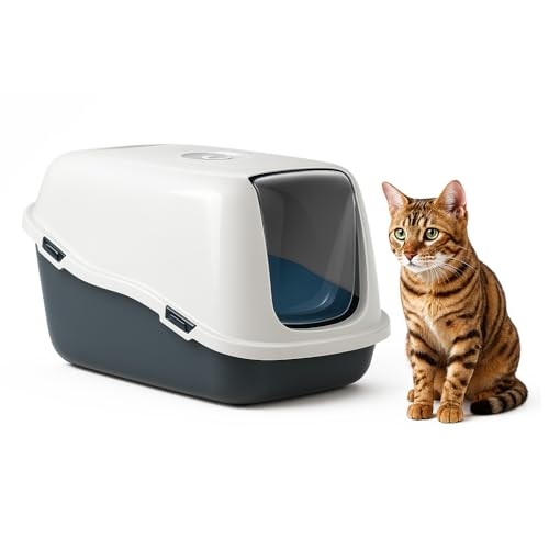 TIENDA EURASIA - Arenero Gato | Plástico Resistente | Plástico PP | Cubierta Des...