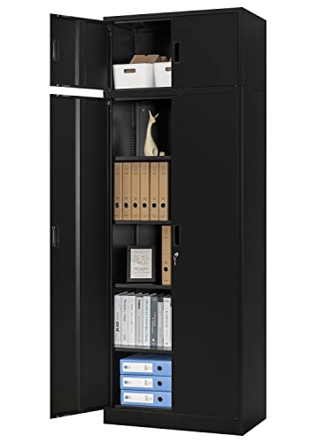 BESFUR 87 Inch Tall Metal Cabinet