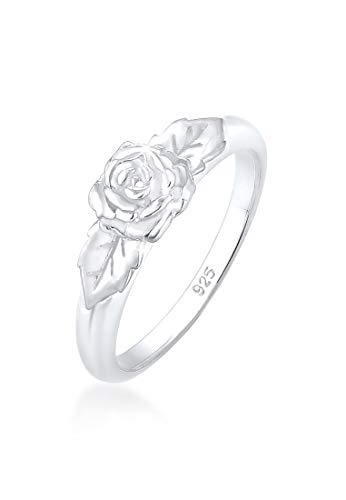 Bague femme argent sterling 925 précieuse fleur vintage