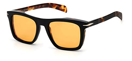 DAVID BECKHAM gafas de sol para DB 7000/S WR7/W7 Negro Naranja tamaño de 51 mm de Hombre