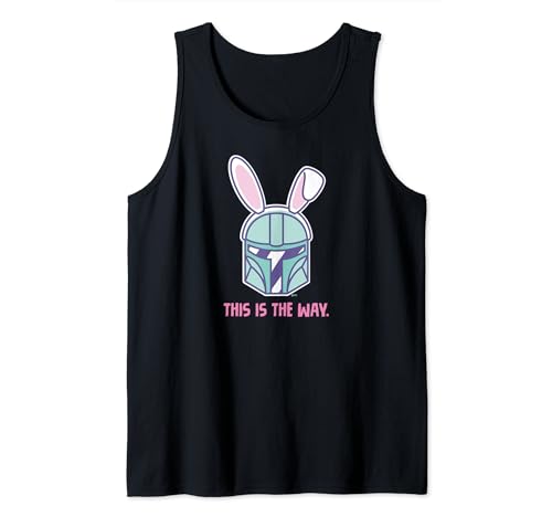 Mandalorian Star Wars camiseta tirantes algodón con estampado divertido de conejo de Pascua