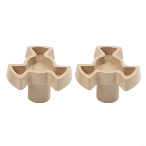 2 placas giratorias para microondas, piezas de repuesto de plástico resistente al calor con altura de onda de 15 mm/16 mm y orificio D de 5 x 7 mm, fácil instalación para platos de cristal, eje de