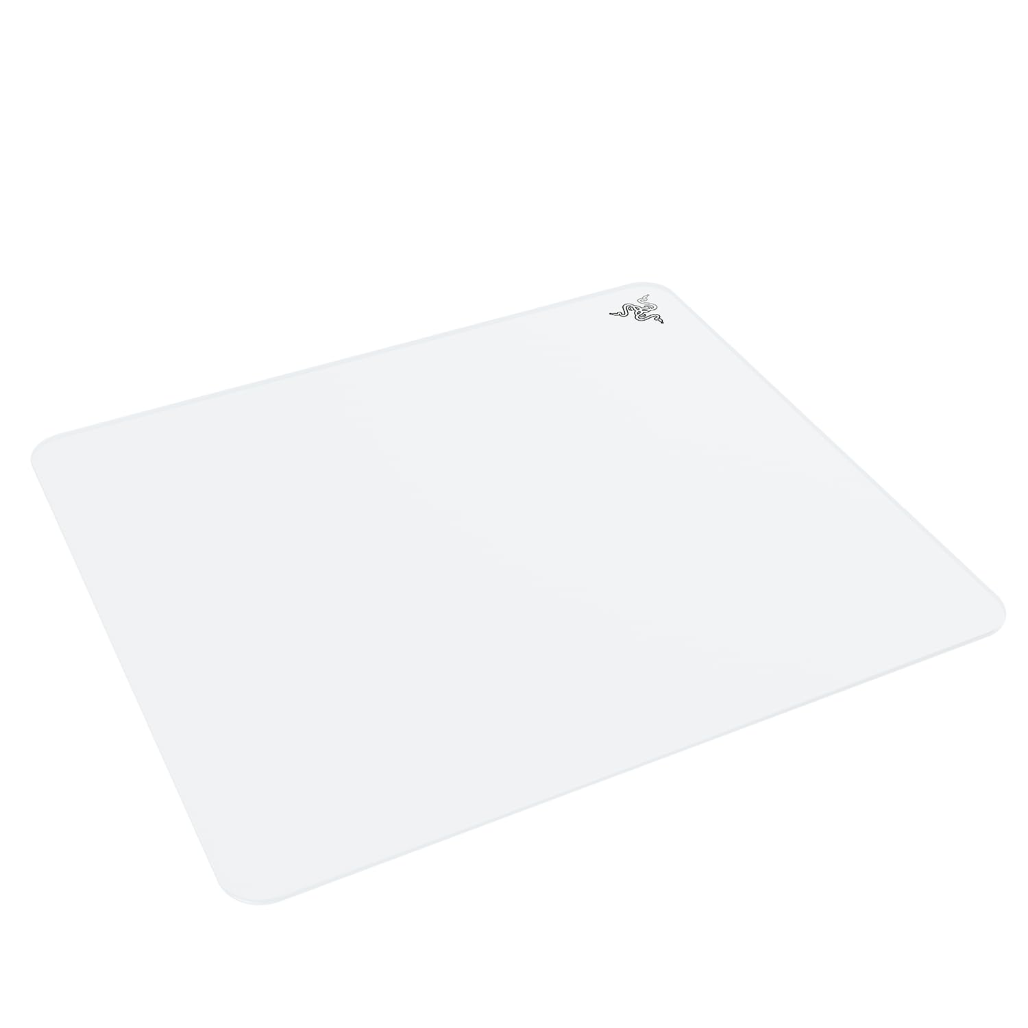 Razer Atlas - Tappetino per mouse in vetro (Vetro temperato premium, Superficie microincisa, Resistente a sporco e graffi, Movimenti del mouse più silenziosi, Base in gomma antiscivolo) Bianco
