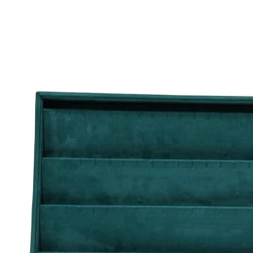 Image of Premium Green Earring Velvet Jewelry Drawer Organizer Tray Stackable