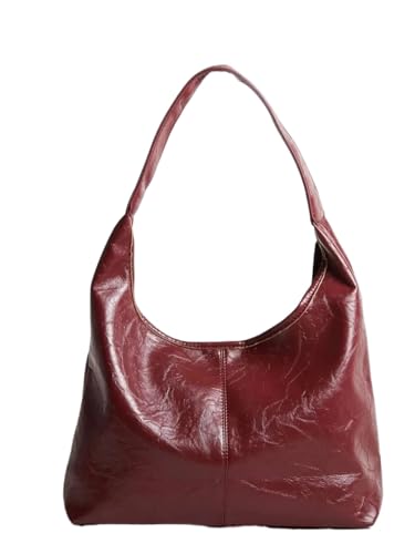 Scarlett Distressed Leather Tote Noirvere (Red)