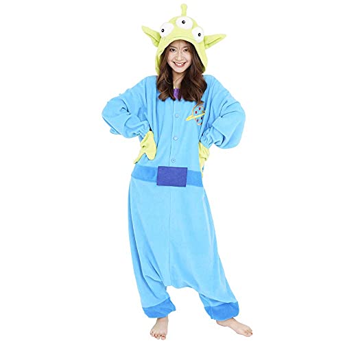 Sazac Little Green Man Kigurumi - Onesie Jumpsuit Halloween Costume (Adults) #TOP3