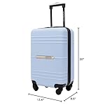 Travelers Club 20" Richmond Spinner Carry-On Luggage, Blue, Inch (TC-7920-420) - Image 2
