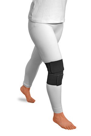 Ready Wrap Knee Compression Wrap, ReadyWrap (Small, Black)