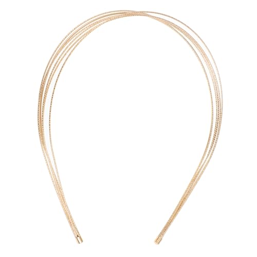 Bandeau Cheveux Fille Mariage Métal Or - Accessoire Coiffure de Prestige