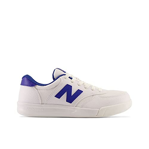 New Balance Sneaker Stringate Unisex Da Bambino 300 V1, Bianco/Team Royal, 5.5 Big Kid - 3