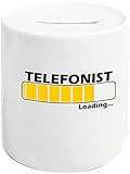 ShirtInStyle Spardose Sparschwein, Loading Telefonist, Beruf, Abschluss, Anerkennung