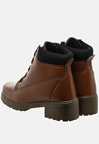 Coturno Sacolei Sola Média Sintético com Colarinho e Ferradura (38, Preto)