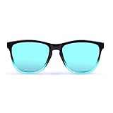 Lentes polarizadas en color azul Mediterráneo con acabado efecto espejo. Fabricadas en policarbonato para darles a tus ojos máxima protección y seguridad