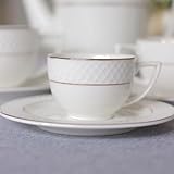 Zoom IMG-2 wilmax tazze con piattini motivo Zoom IMG-2 wilmax tazze con piattini motivo