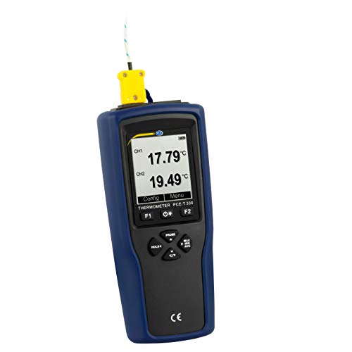 Thermometer PCE-T 330 Einstichthermometer mit Zwei Kanälen/Verschiedene Dateiformate/Speicher für 20.000 Datenpunkte Cover
