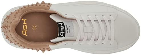 Ash Women's Moby Studs Sneaker, White/Skin/Skin, 9 | Image 4