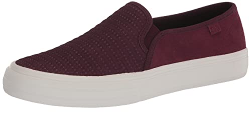 Image of Keds Womens Double Decker Canvas Slip On Sneakers Shoes Casual - Black