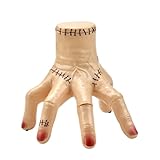Abitoncc Thing Fake Hand with Music Lights Crawling Hand for Haunted House Decor Halloween Costume Wed Fans Collector (Batteries Not Included)