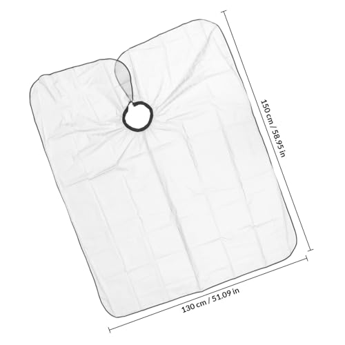 Abaodam capa impermeable de peluquería de plástico para tinte y tratamiento de aceite capilar, uso en salón miniatura 2