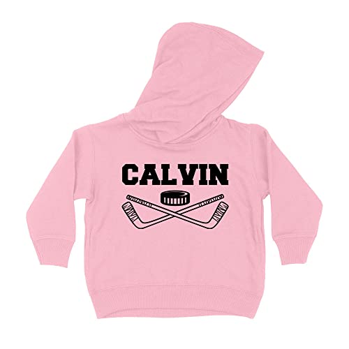 Hockey Calvin Kids Hoodie Sweatshirt Toddler 5T Light Pink