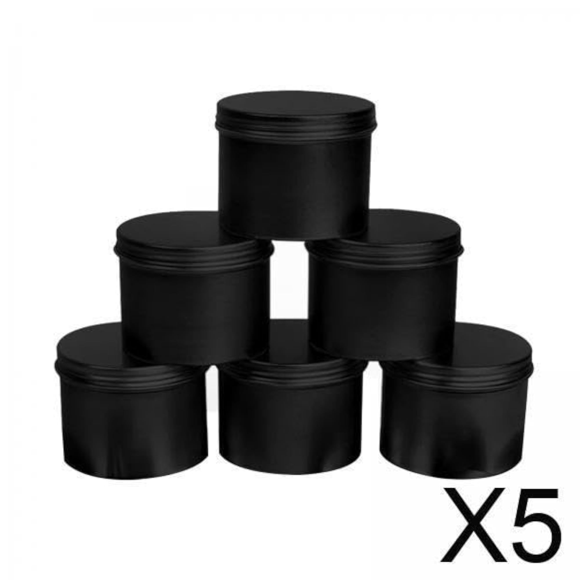 5x6Pcs Protable Aluminum Box 150ml Storage for Cosmetics Coffee Candle Making
