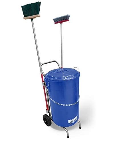 Náyade System Street Cleaning Cart Eco Plus- Carro de Limpieza viaria + Cubo Azul y Tapa 120 Lt.