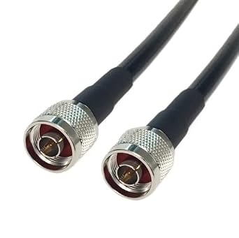 1pc LMR400 N to N Male Plug Connector LMR400 50-7 Coaxial Cable Extension Pigtail1m