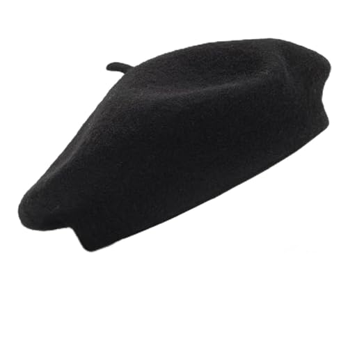 XURJUMI 1 Peiza Boina Mujer Francesa Clásicos Boina de Lana Artista Boina de Pintor Chapela Vintage Boina Color Liso Sombrero Beret FrancéS Boina Retro Beret Hat Boina