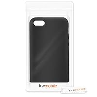 kwmobile Handyhülle für Apple iPhone SE (1. Gen. 2016) / iPhone 5 / 5S Hülle - Case Silikon - Kabelloses Laden - Schutzhülle Cover in Schwarz – Ansicht 7