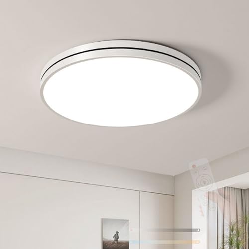 Luminaire plafonnier LED acrylique dimmable 40cm avec télécommande pour cuisine moderne