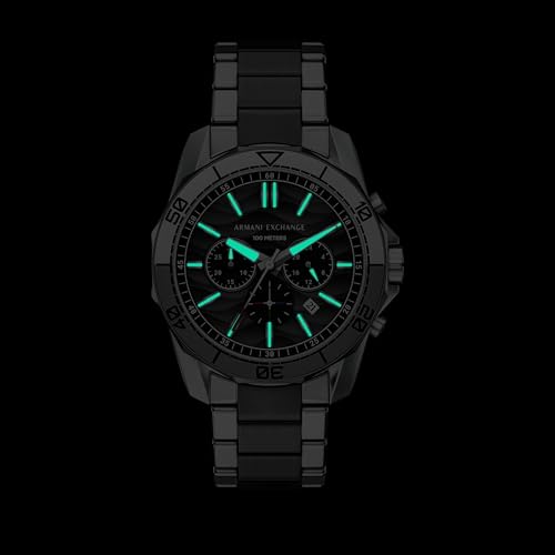 Image of Armani Exchange A|X Dive-Inspired Stainless Steel Watch for Men