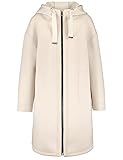 Bequemer Tragekomfort Gerry Weber Damen Outdoorjacke aus Scuba Langarm, überschnittene Schultern Outdoorjacke Kurzmantel unifarben Desert 48