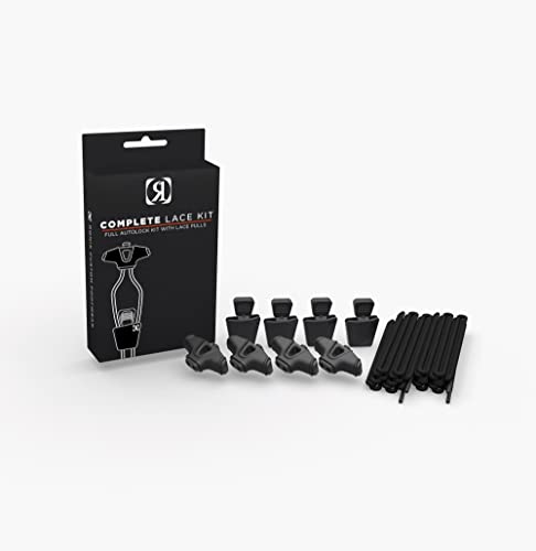 Ronix Complete Lace Kit - Black (set of 4 Laces, 4 AutoLocks, 4 Pull Handles)