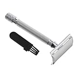 DECORNIJIA Doppelkante Gesichtsrasierer mit Retro Scherkopf und Glatter Oberfläche...