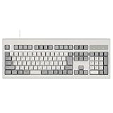 Perixx(ペリックス) PERIBOARD-106MJP キーボード 有線 パフォーマンス USB フルキー テンキー付き 最大1000万回のキーストローク ヴィンテージカラー【正規保証品】JIS配列準拠 (日本語・ベージュ)